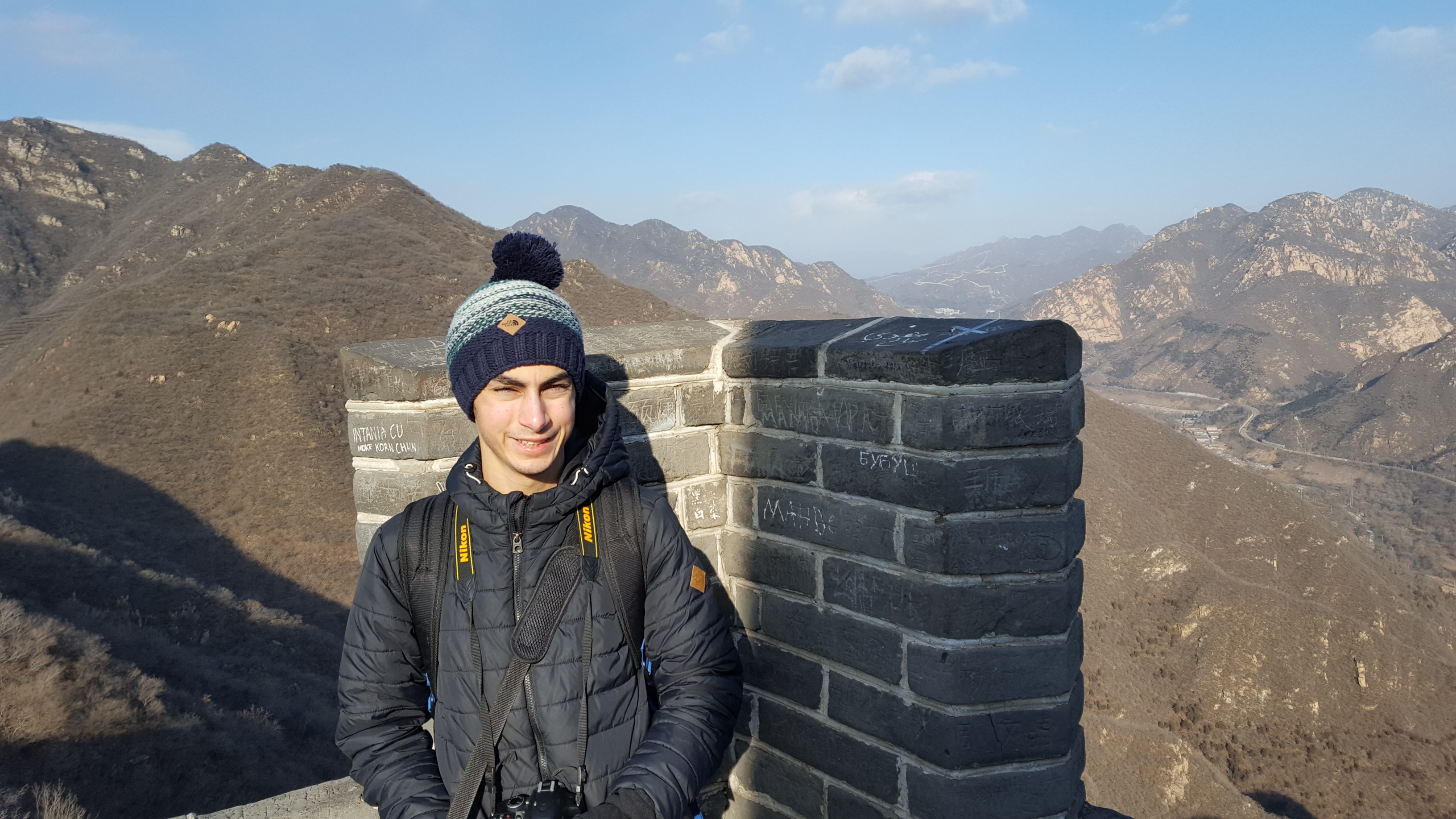 Omar at the Great Wall of China
